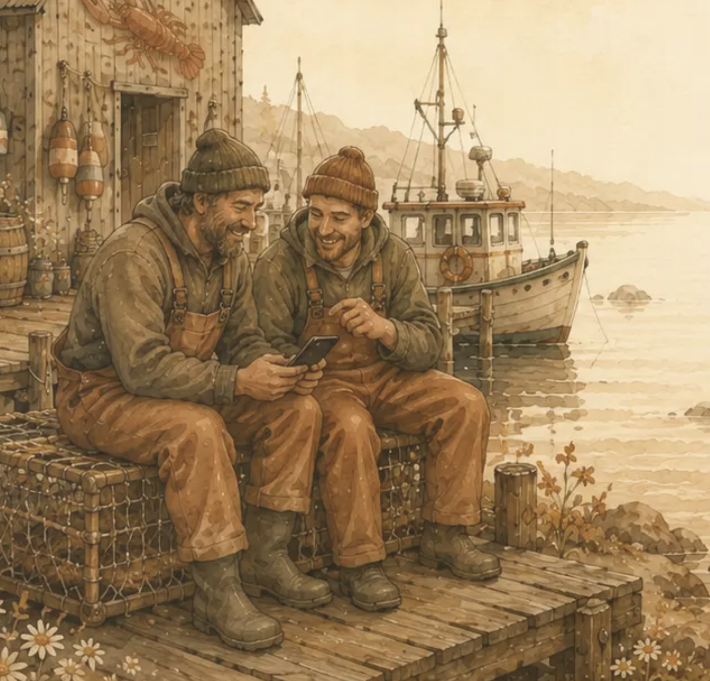 Fisherman artwork